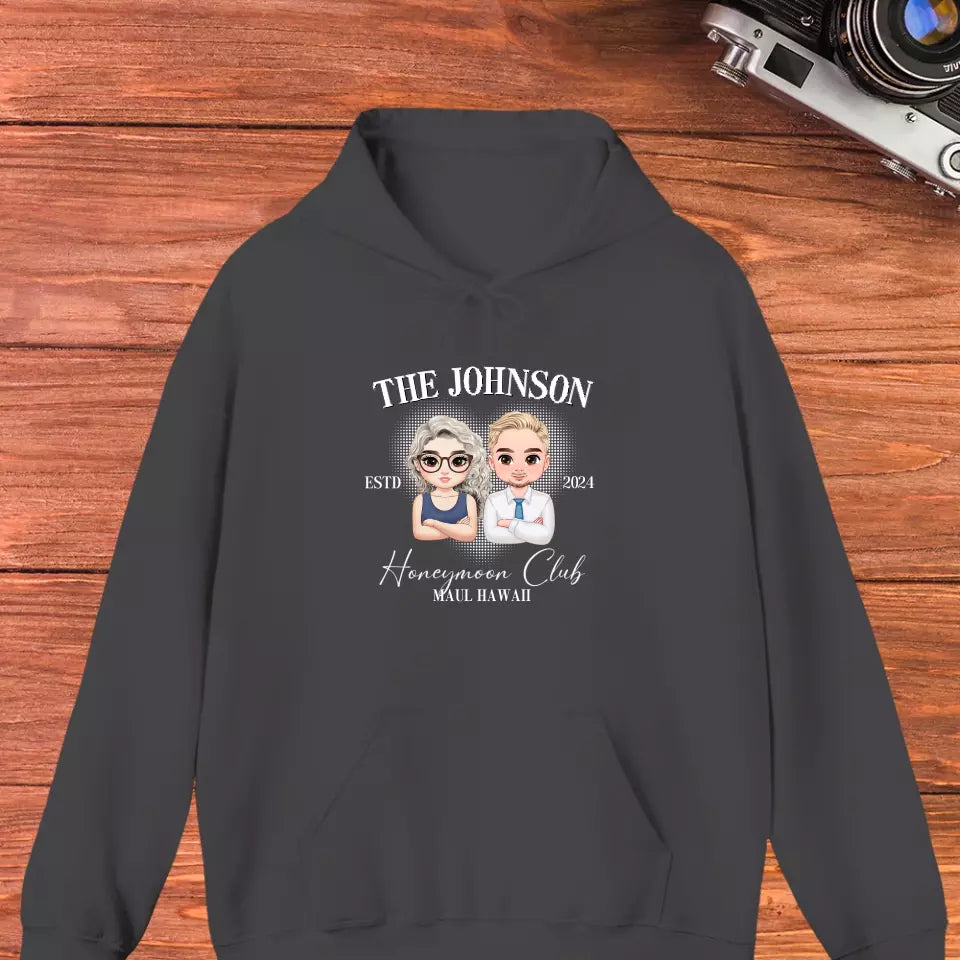 Honeymoon Club - Custom Year - Personalized Gifts For Couple - Hoodie