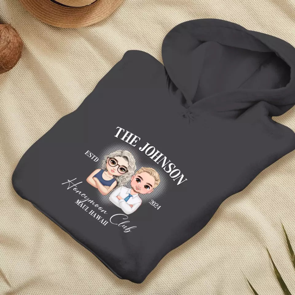 Honeymoon Club - Custom Year - Personalized Gifts For Couple - Hoodie