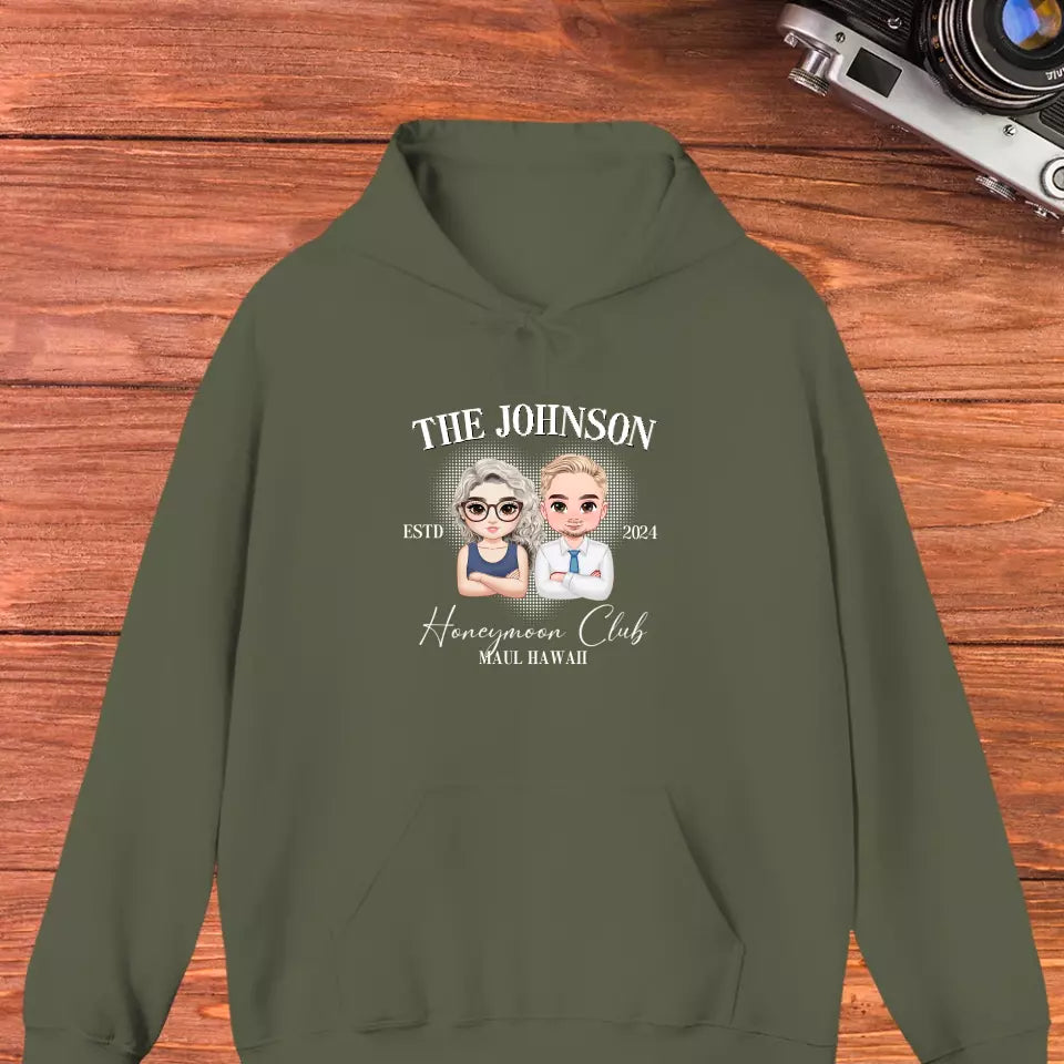 Honeymoon Club - Custom Year - Personalized Gifts For Couple - Hoodie