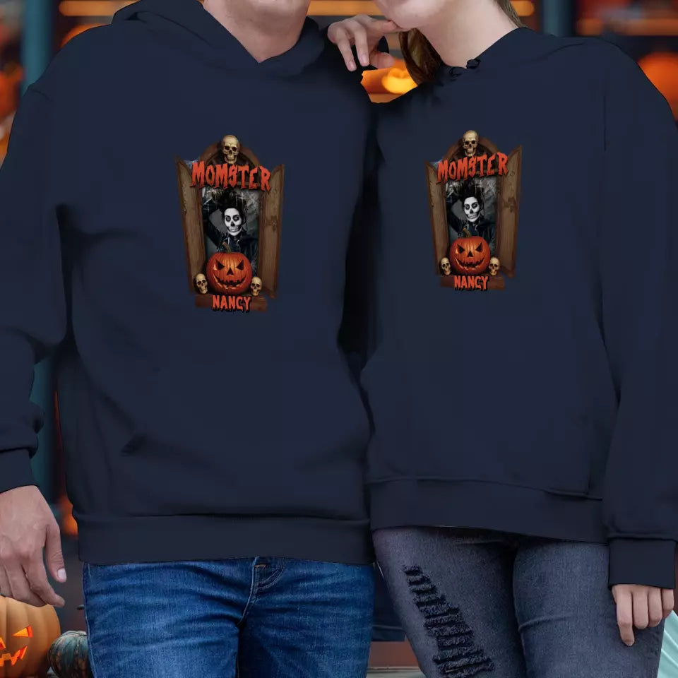 Dadcular & Momster - Custom Photo - Personalized Gifts For Couple - Hoodie