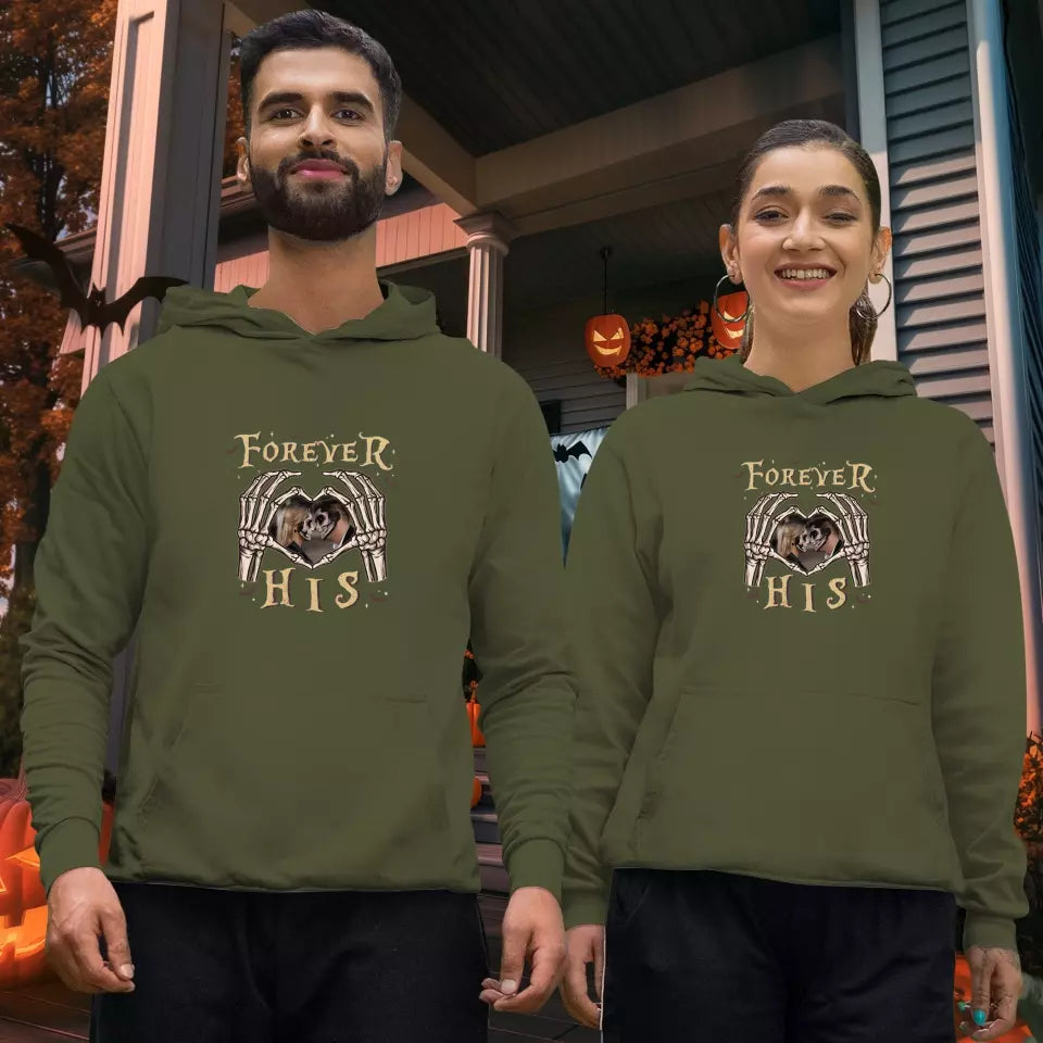 Forever Her - Custom Photo - Personalized Gifts For Couple - Hoodie