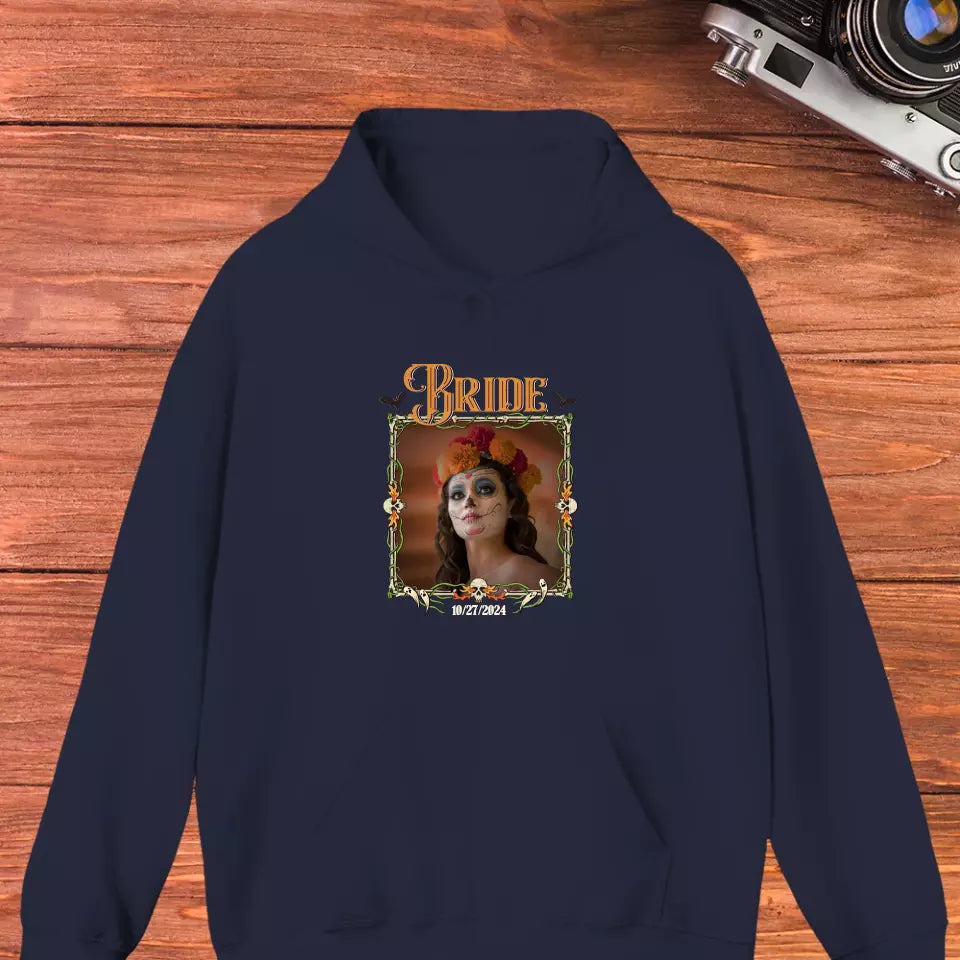 Broom & Bride - Custom Photo - Personalized Gifts For Couple - Hoodie