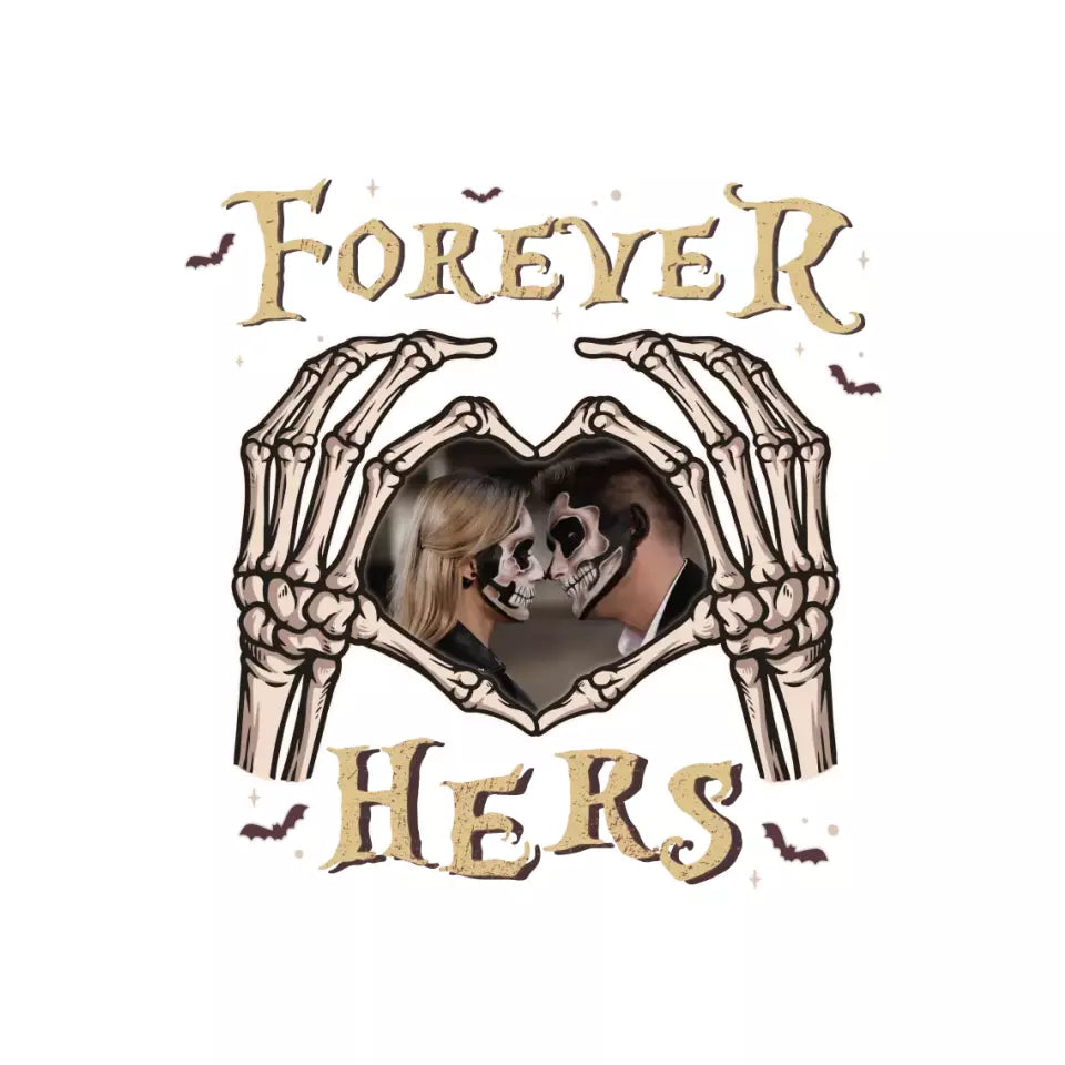 Forever Her - Custom Photo - Personalized Gifts For Couple - Hoodie