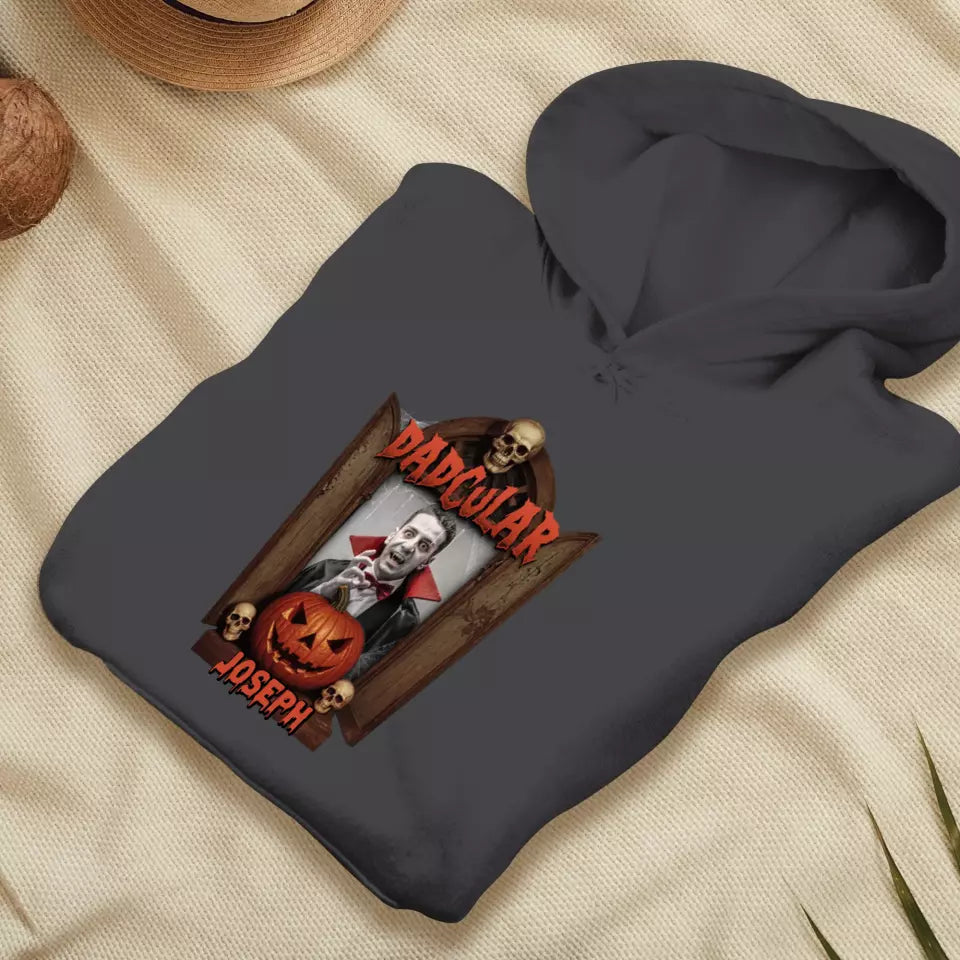 Dadcular & Momster - Custom Photo - Personalized Gifts For Couple - Hoodie