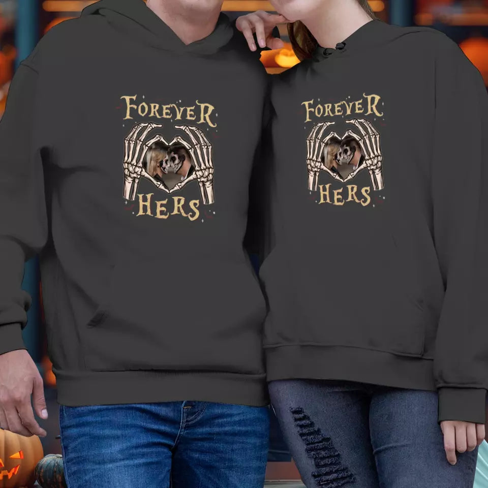 Forever Her - Custom Photo - Personalized Gifts For Couple - Hoodie