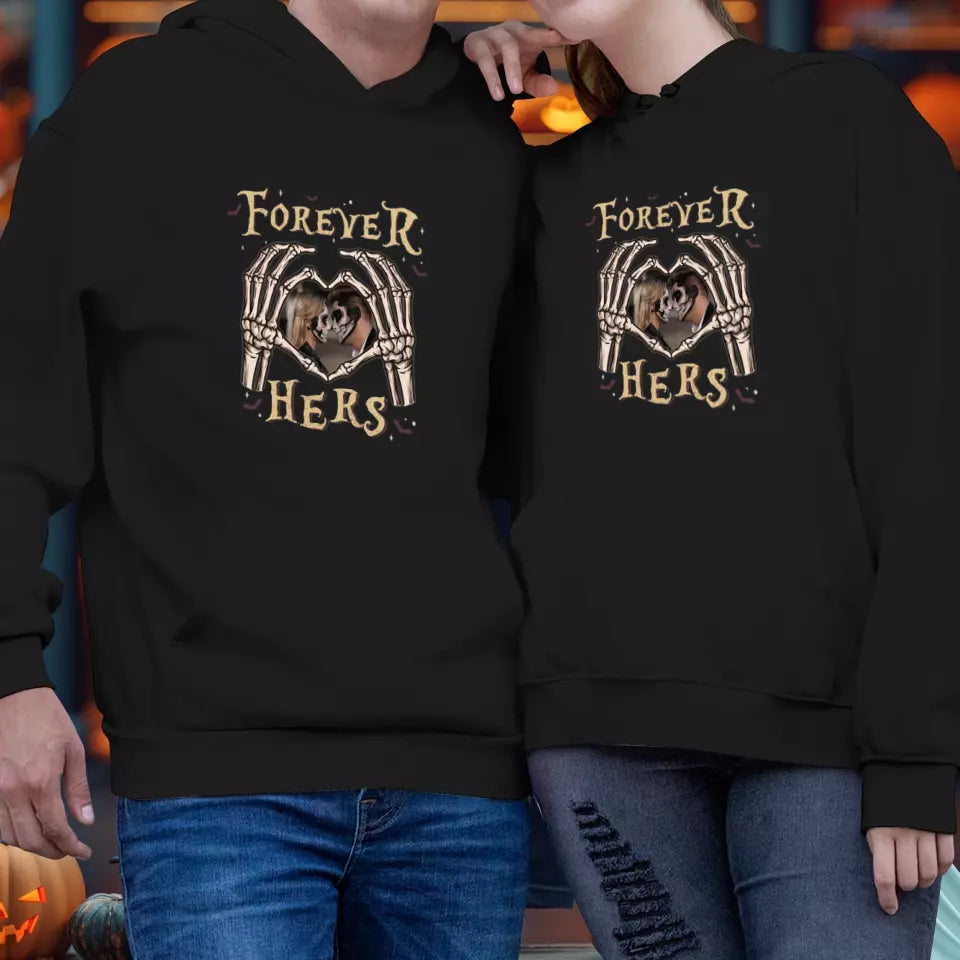 Forever Her - Custom Photo - Personalized Gifts For Couple - Hoodie