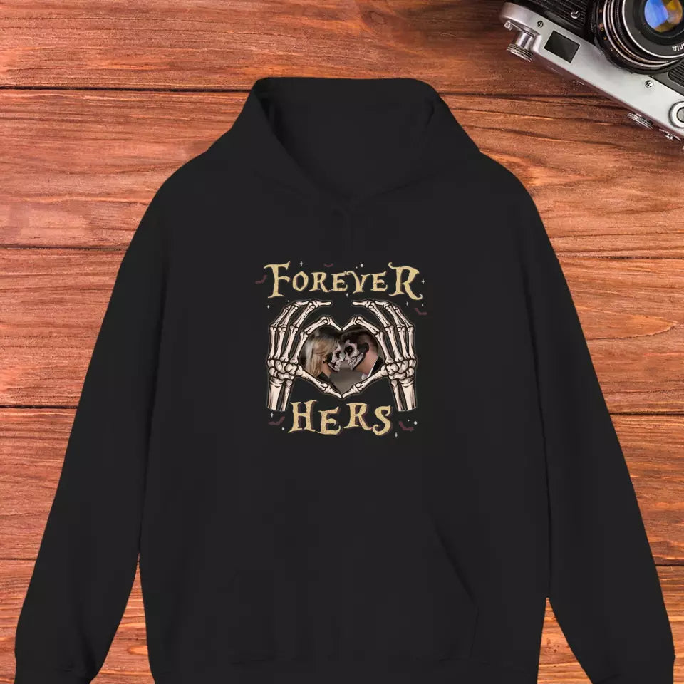 Forever Her - Custom Photo - Personalized Gifts For Couple - Hoodie