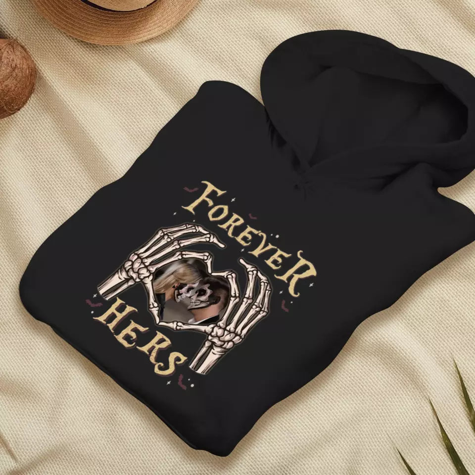 Forever Her - Custom Photo - Personalized Gifts For Couple - Hoodie