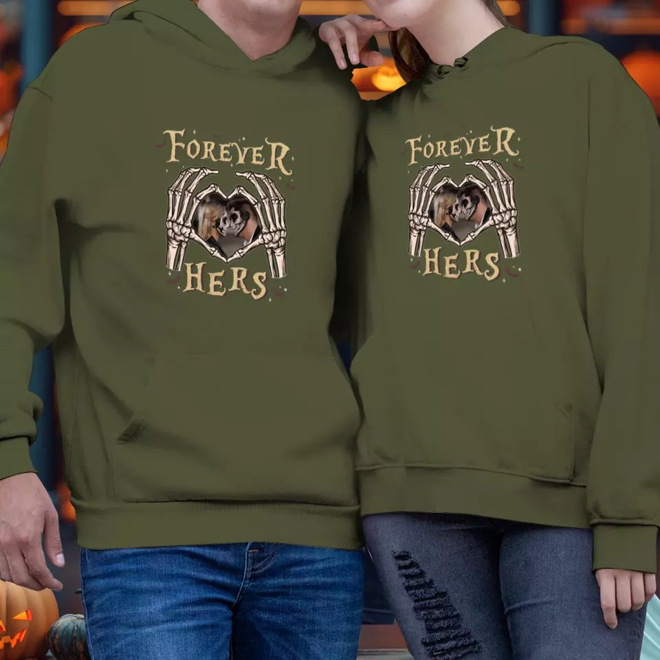 Forever Her - Custom Photo - Personalized Gifts For Couple - Hoodie