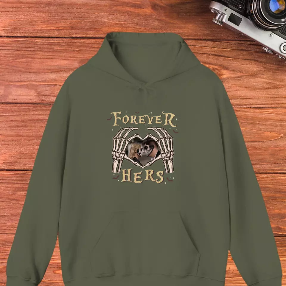 Forever Her - Custom Photo - Personalized Gifts For Couple - Hoodie