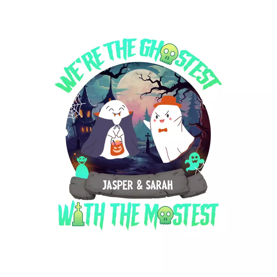 We're The Ghostest - Custom Name - Personalized Gifts for Couples - Hoodie