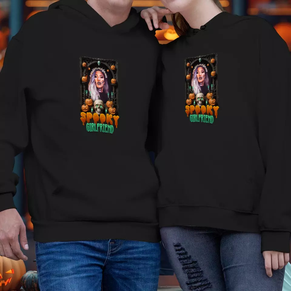 Spooky Couple - Custom Photo - Personalized Gifts For Couple - Hoodie