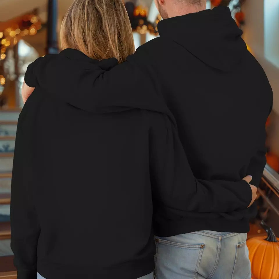 Soulmates In Spookiness - Custom Photo - Personalized Gifts for Couples - Hoodie