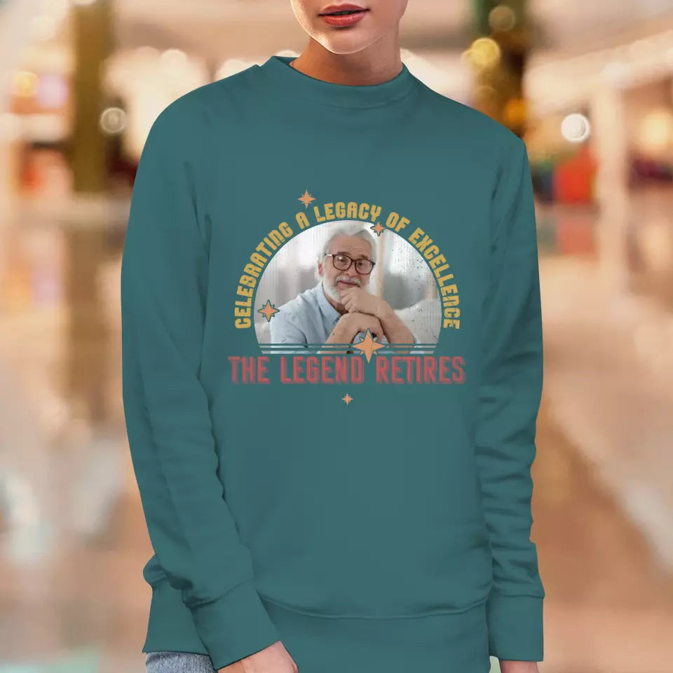 Celebrating A Legacy Of Excellence - Custom Photo - Personalized Gifts For Grandpa - Sweater