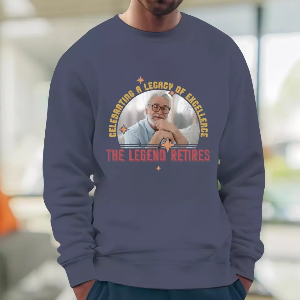 Celebrating A Legacy Of Excellence - Custom Photo - Personalized Gifts For Grandpa - Sweater