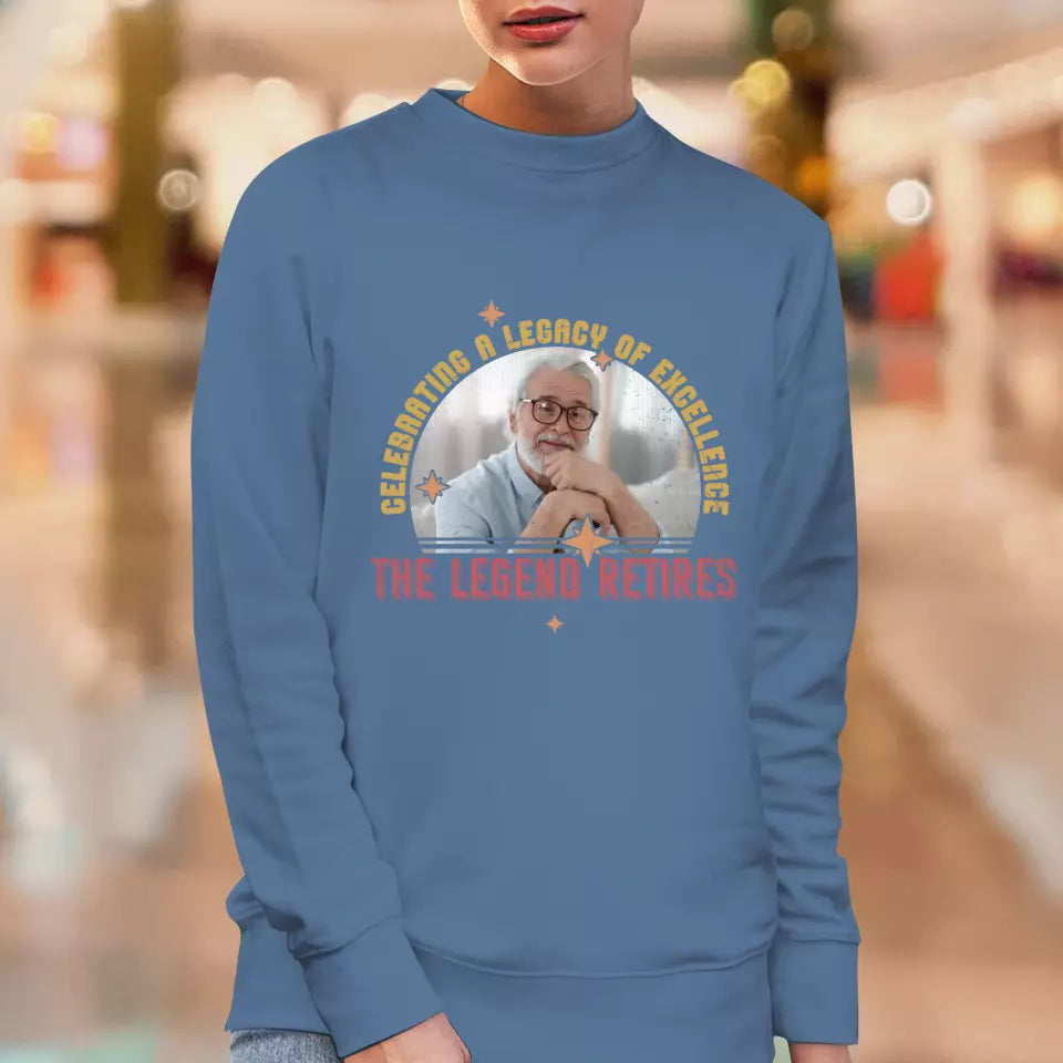 Celebrating A Legacy Of Excellence - Custom Photo - Personalized Gifts For Grandpa - Sweater