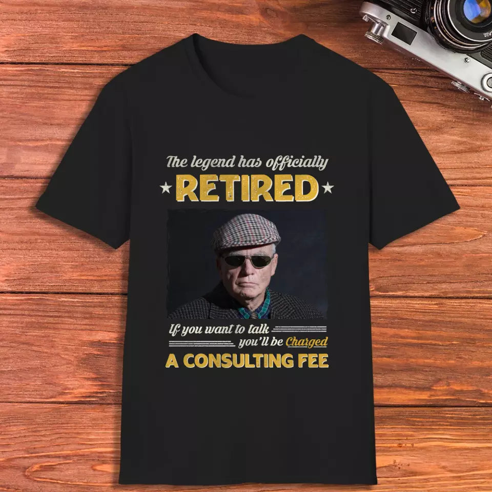 Consulting Fee - Custom Photo - Personalized Gifts For Grandpa - T-Shirt