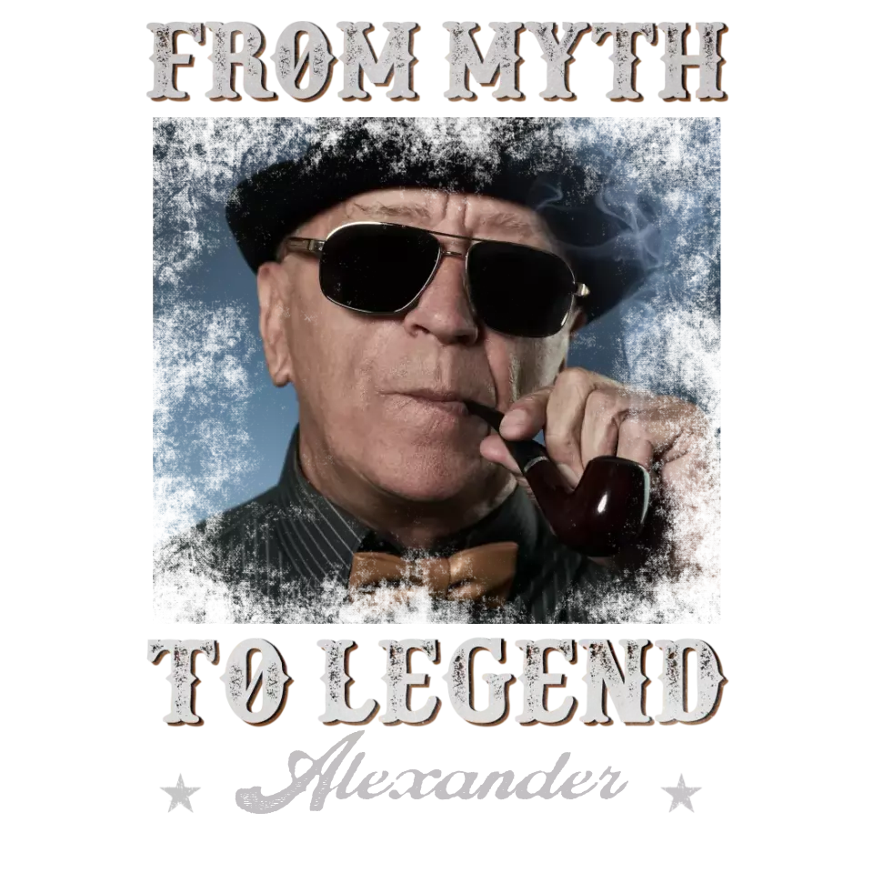 From Myth To Legend - Custom Photo - Personalized Gifts For Grandpa - T-Shirt