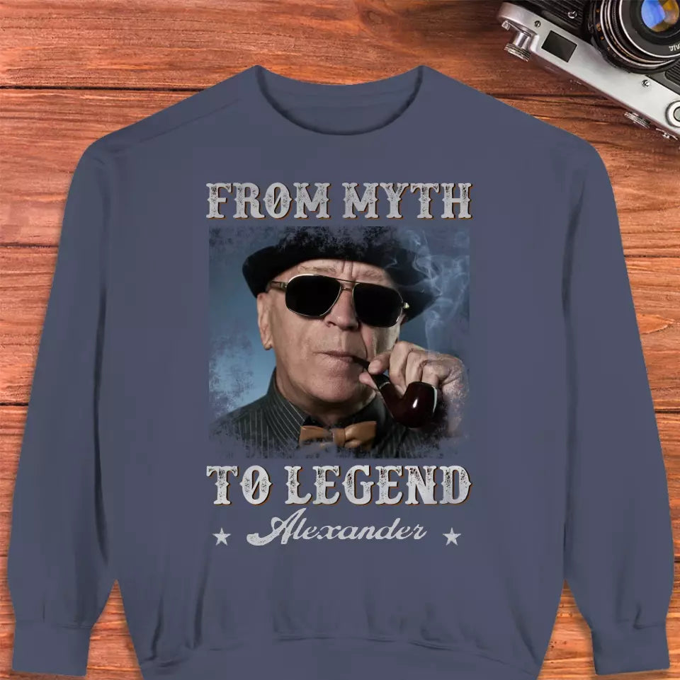 From Myth To Legend - Custom Photo - Personalized Gifts For Grandpa - Sweater