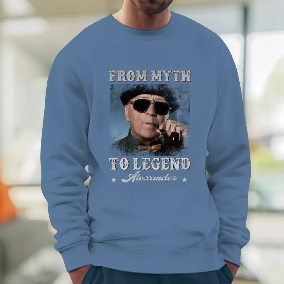 From Myth To Legend - Custom Photo - Personalized Gifts For Grandpa - Sweater