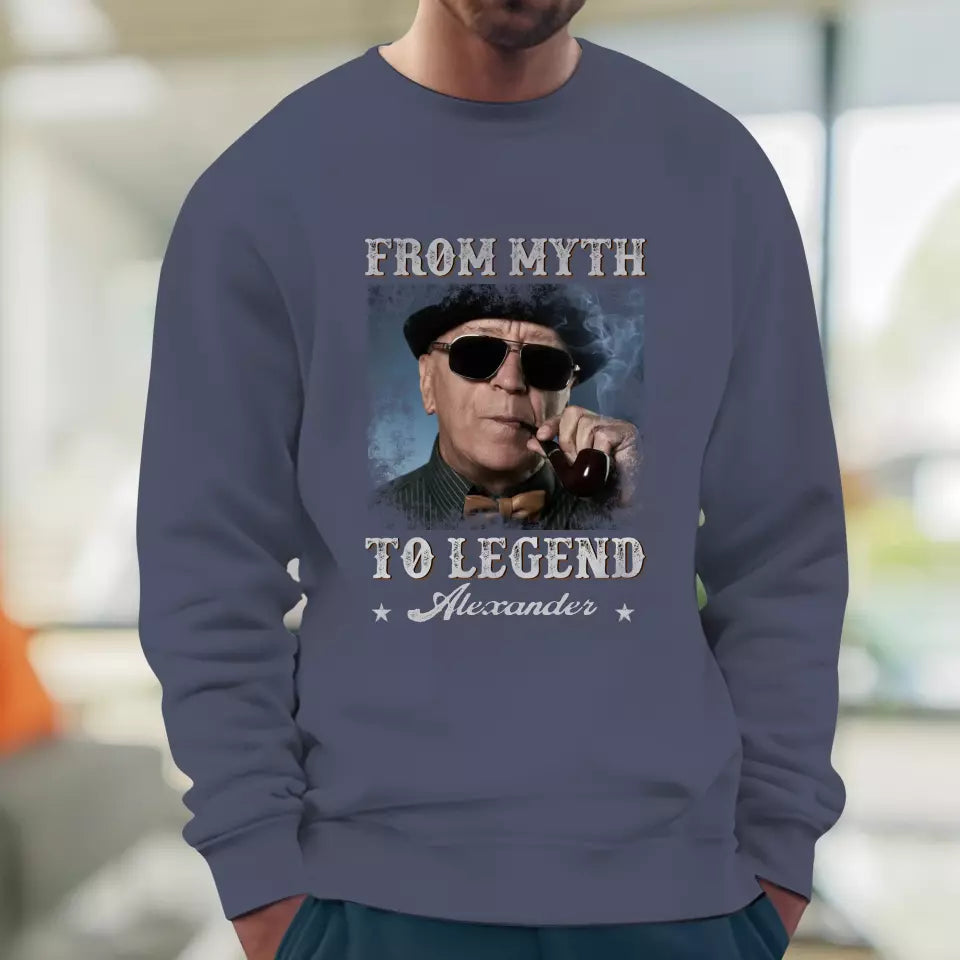 From Myth To Legend - Custom Photo - Personalized Gifts For Grandpa - Sweater