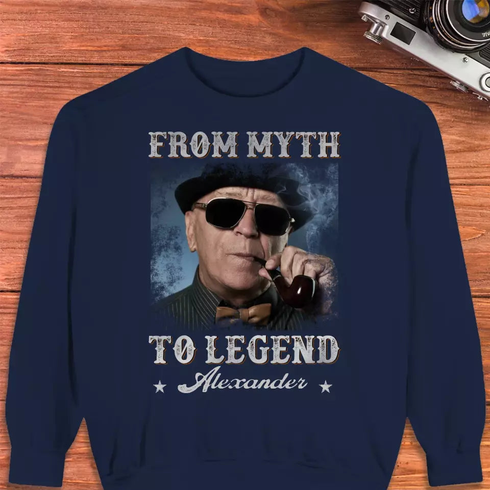 From Myth To Legend - Custom Photo - Personalized Gifts For Grandpa - Sweater