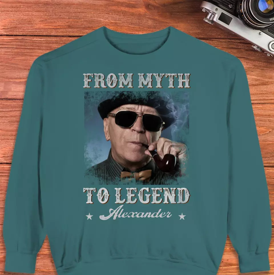 From Myth To Legend - Custom Photo - Personalized Gifts For Grandpa - Sweater