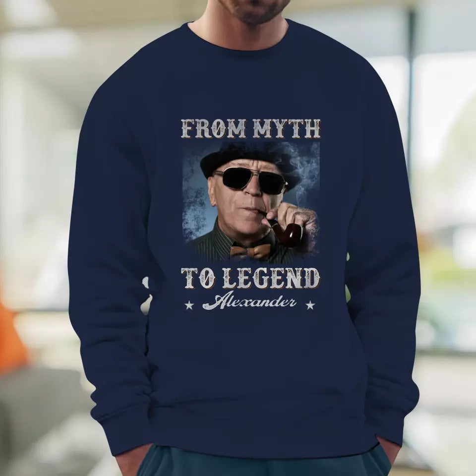 From Myth To Legend - Custom Photo - Personalized Gifts For Grandpa - Sweater