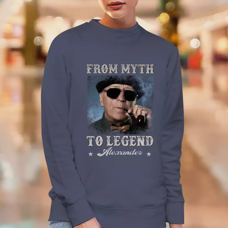 From Myth To Legend - Custom Photo - Personalized Gifts For Grandpa - Sweater