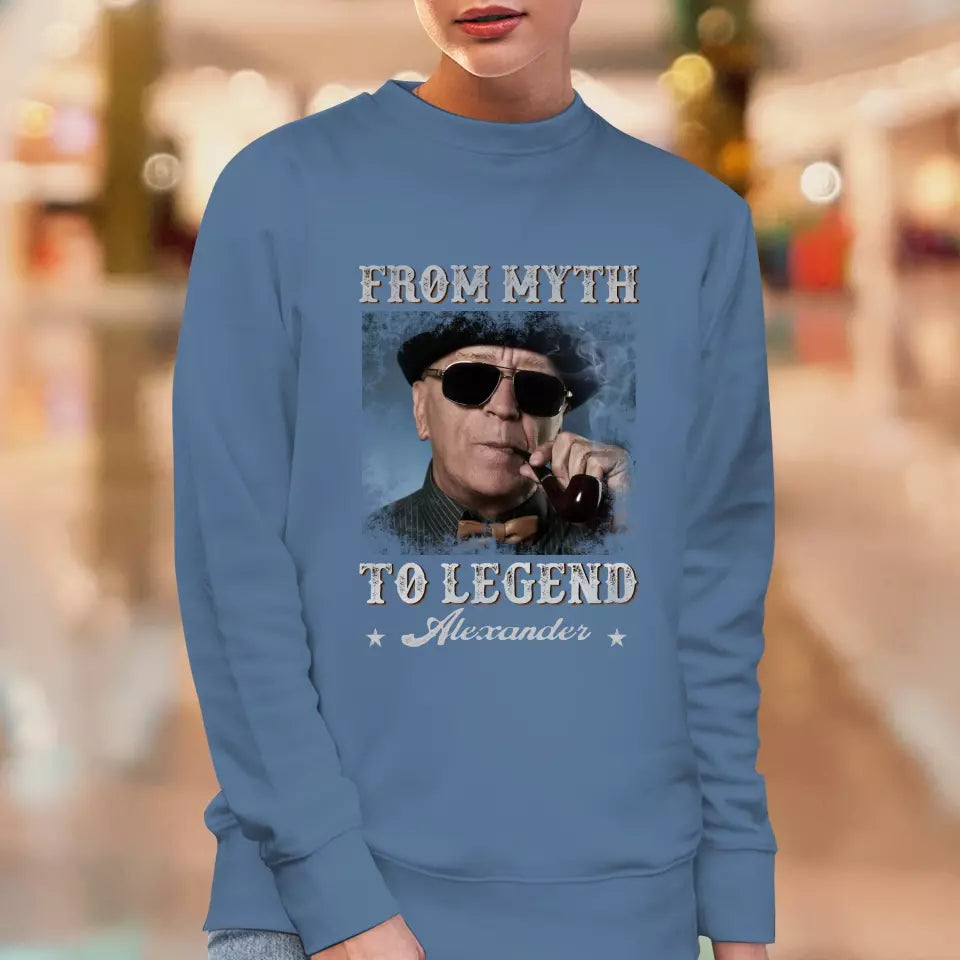 From Myth To Legend - Custom Photo - Personalized Gifts For Grandpa - Sweater