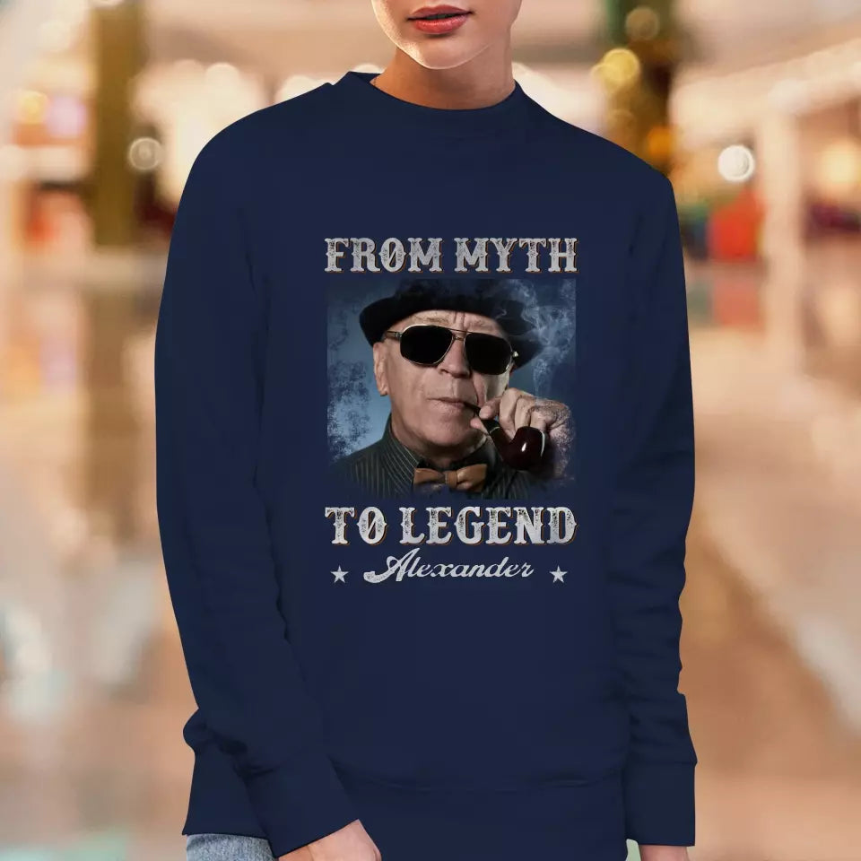 From Myth To Legend - Custom Photo - Personalized Gifts For Grandpa - Sweater