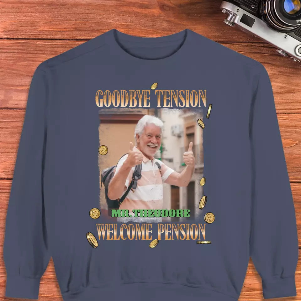 Goodbye Tension - Custom Photo - Personalized Gifts For Grandpa - T-Shirt