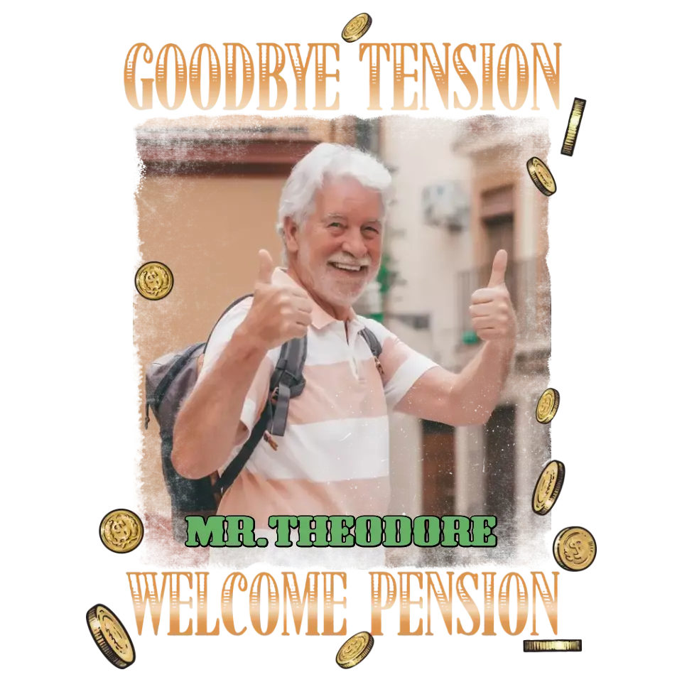 Goodbye Tension - Custom Photo - Personalized Gifts For Grandpa - T-Shirt