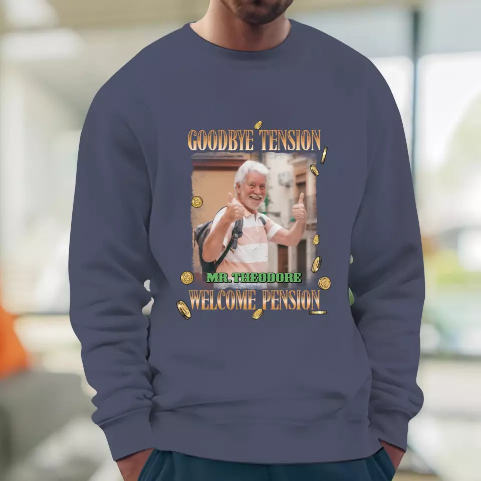 Goodbye Tension - Custom Photo - Personalized Gifts For Grandpa - T-Shirt