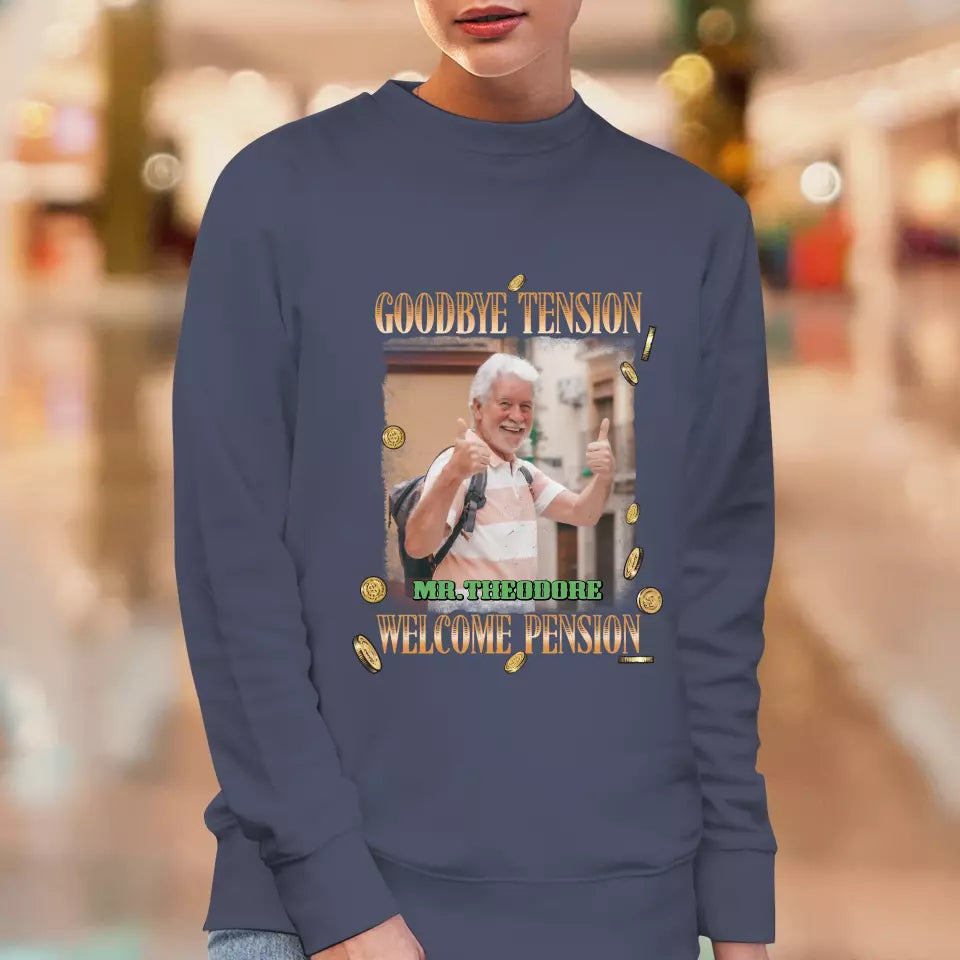 Goodbye Tension - Custom Photo - Personalized Gifts For Grandpa - T-Shirt