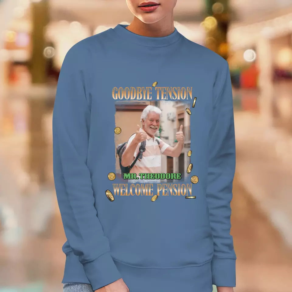 Goodbye Tension - Custom Photo - Personalized Gifts For Grandpa - T-Shirt