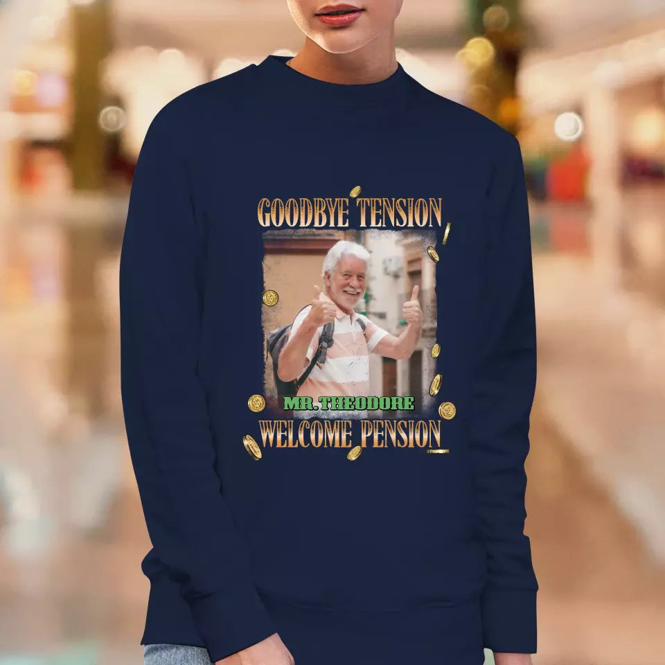 Goodbye Tension - Custom Photo - Personalized Gifts For Grandpa - T-Shirt