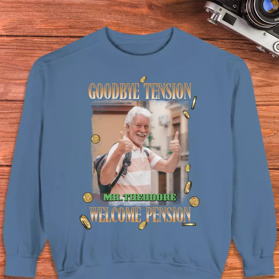 Goodbye Tension - Custom Photo - Personalized Gifts For Grandpa - T-Shirt