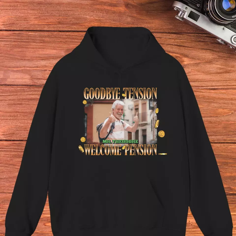 Goodbye Tension - Custom Photo - Personalized Gifts For Grandpa - T-Shirt