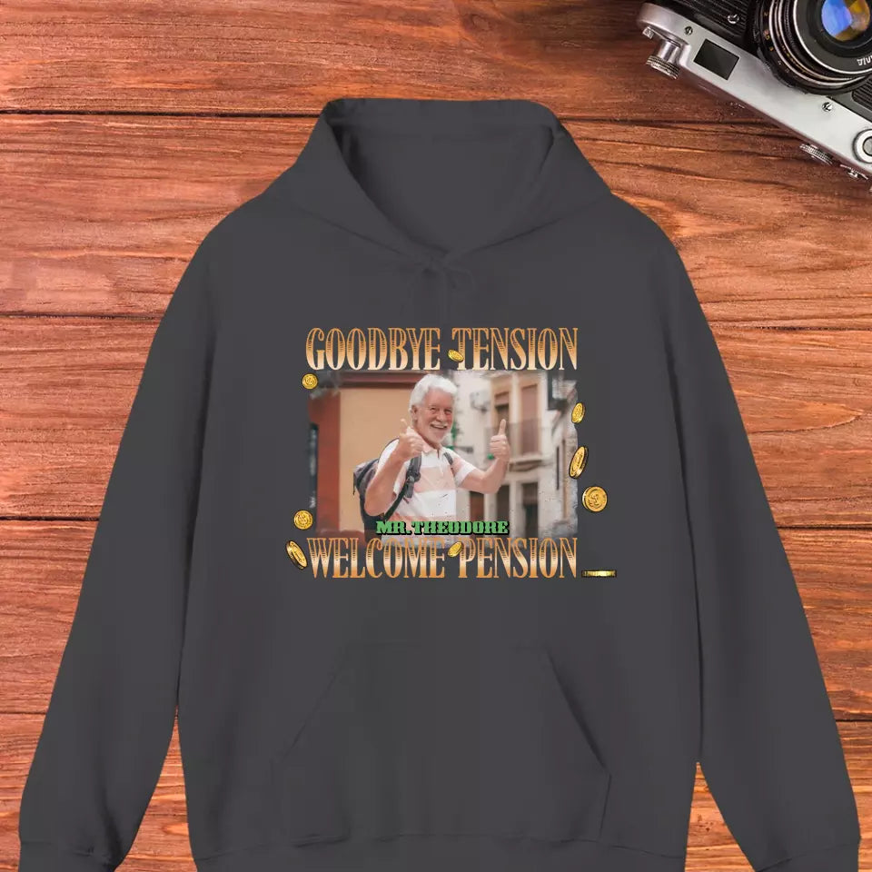 Goodbye Tension - Custom Photo - Personalized Gifts For Grandpa - T-Shirt