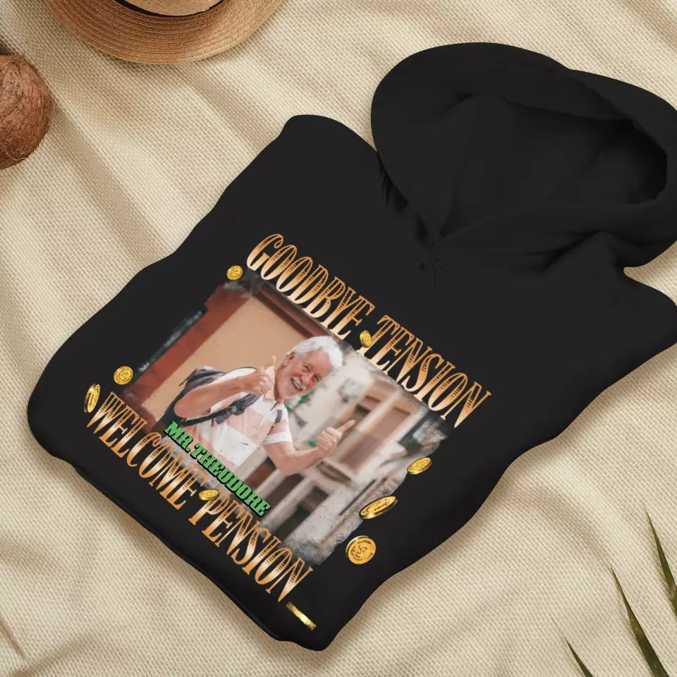 Goodbye Tension - Custom Photo - Personalized Gifts For Grandpa - T-Shirt