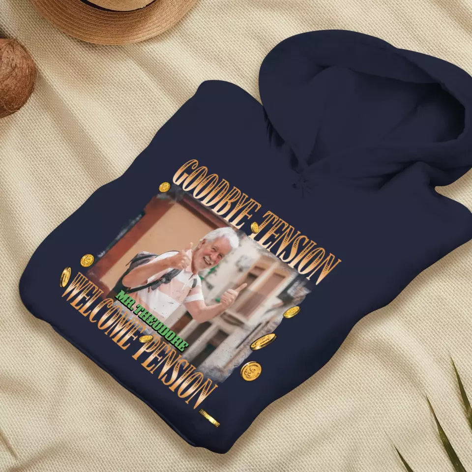 Goodbye Tension - Custom Photo - Personalized Gifts For Grandpa - T-Shirt