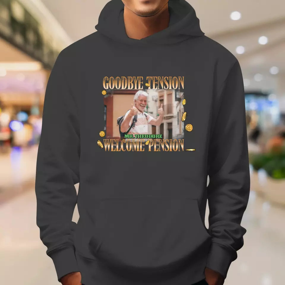 Goodbye Tension - Custom Photo - Personalized Gifts For Grandpa - T-Shirt