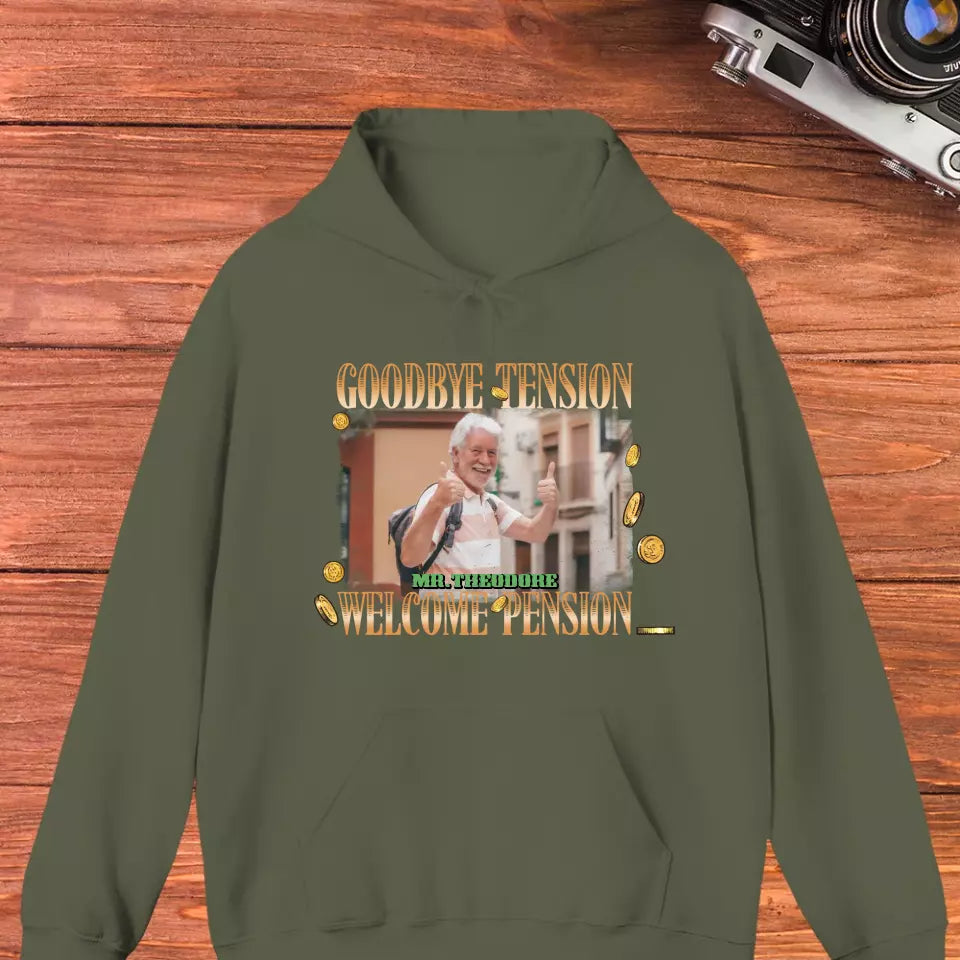 Goodbye Tension - Custom Photo - Personalized Gifts For Grandpa - T-Shirt