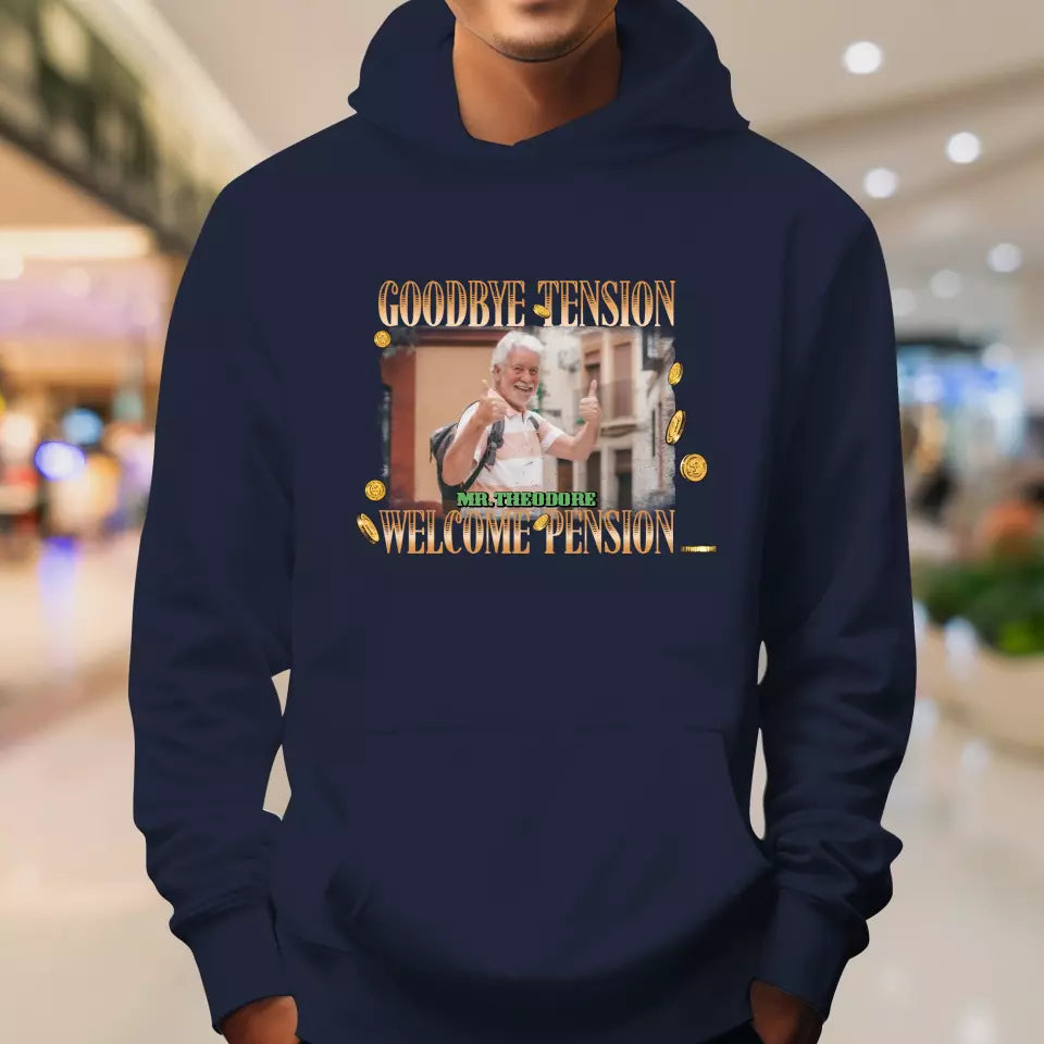 Goodbye Tension - Custom Photo - Personalized Gifts For Grandpa - T-Shirt