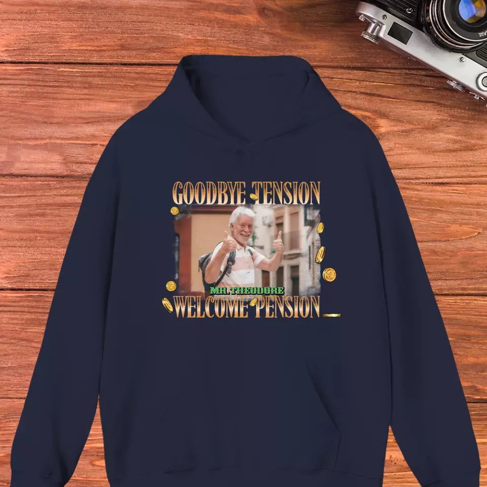 Goodbye Tension - Custom Photo - Personalized Gifts For Grandpa - T-Shirt