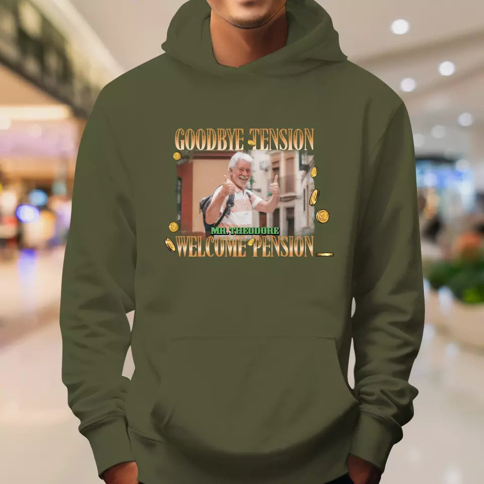 Goodbye Tension - Custom Photo - Personalized Gifts For Grandpa - T-Shirt