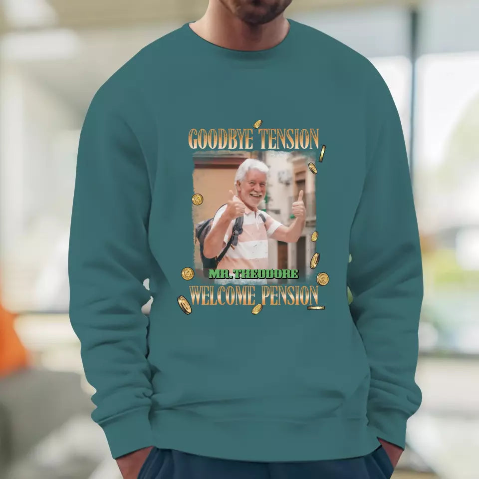 Goodbye Tension - Custom Photo - Personalized Gifts For Grandpa - Hoodie