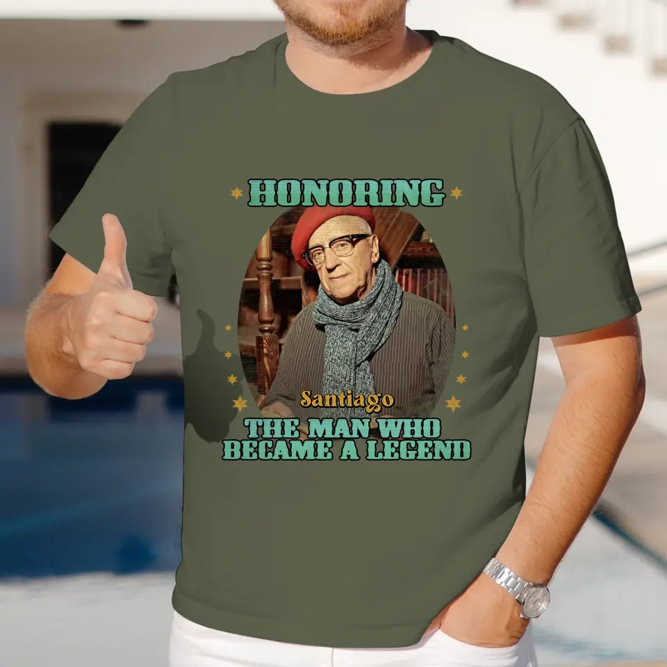 Honoring The Man - Custom Photo - Personalized Gifts For Grandpa - Sweater