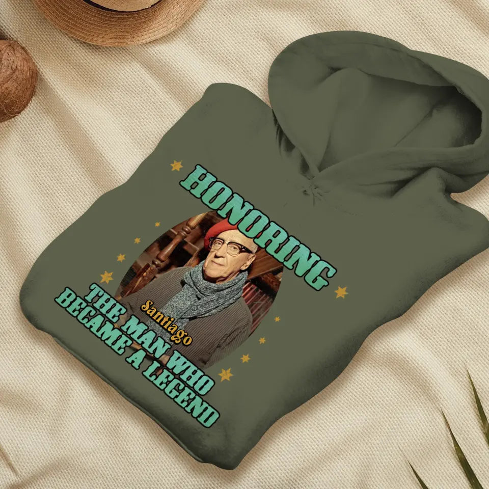 Honoring The Man - Custom Photo - Personalized Gifts For Grandpa - Sweater